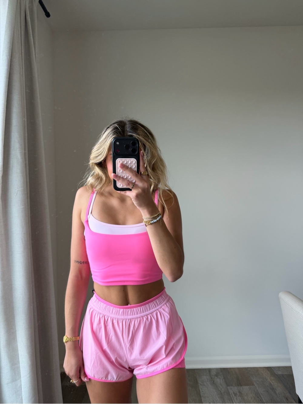 These three double layered hot pink set - Picture 10 of 16